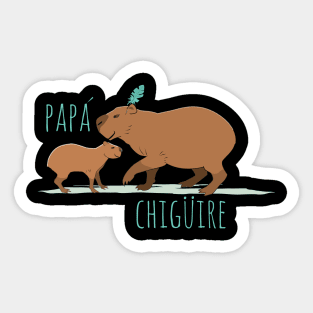 Father Capibara Sticker